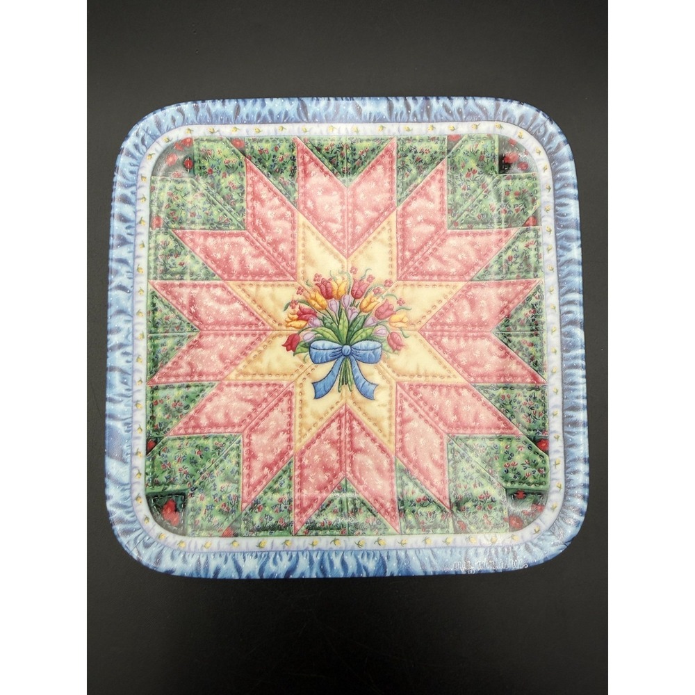 THE STAR Plate Cherished Traditions #2 Quilt Mary Ann Lasher Bradford Exchange